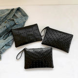Ciing  Fashionable Rivet Large Capacity Wallet for Women Luxury Designer Handbag Brand Wrist Bag Cute Push