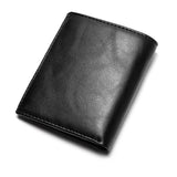 Ciing Men's Wallet PU Leather Money Bag Fashion Anti-theft RFID Blocking Credit Card Holder Pure Purse Male With ID Window