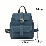 Ciing New Women's Backpack Travel Backpack PU Leather Handbag Schoolbag For Girls Women's Bag Female Shoulder Back Mochila