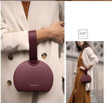 Ciing Valentine's Day Casual Mode Semicircular Female Handbags In Top-notch Clutch Marks Of Leather Pu Totes Ladies Fancy Design Handbags ML761