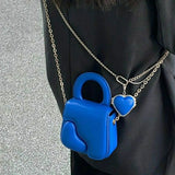 Ciing Fashion Crossbody Messenger Bag For Women Advanced PU Leather Shoulder Bag Heart Coin Purse Female Small Handbags