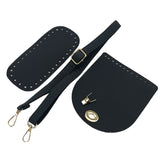 Ciing 7pc Set Handmade Bag Bottom Flap Cover Hardware For Bags DIY HandBag Shloulder Straps For Knitting Bags Handbag Crossbody Bags