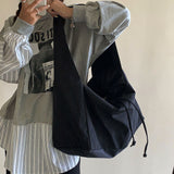 Ciing Women Bag New Nylon Bucket Fashion Solid Zipper SOFT Shoulder Bag Purses and Handbags Luxury Designer Black Tote Bag