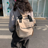 Ciing Casual Nylon Backpack Women Larege Capacity Travel Book Bags for Teenage Girls Students Satchel Handbag Daypack School Backpack