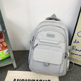 Ciing Fashion Men Laptop Rucksack Black Waterproof Mochila High School Large Bookbag for Boys Schoolbag Girls Lovers Bagpack
