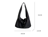Ciing Women Bag New Nylon Bucket Fashion Solid Zipper SOFT Shoulder Bag Purses and Handbags Luxury Designer Black Tote Bag