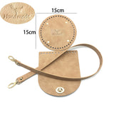 Ciing Leather Bag Strap Handmade Handbag Woven Set High Quality Bag Bottoms With Hardware Accessories for DIY Shoulder Handbag