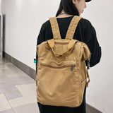 Ciing Fashion Women Canvas Knapsack Lovers Shoulder Bag Backpack Simple Schoolbag Men Black Rucksack College School Mochila