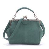 Ciing Vintage Shoulder Bags Women Matte Pu Leather Clip Women Messenger Bag Small Brand Designer Female Handbag Ladies Sac