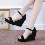 Ciing Wedge Sandals Summer Woman Shoes Super-high Heel Platform Flat Sandal Women's Luxury Comfortable Elegant Gladiator