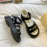 Ciing Summer Causal Ladies Flat shoes woman Flat Platform Sandals Women Open Toe Gladiator wedges Women Shoes sandals