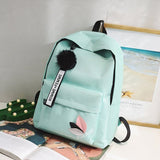 Ciing 5 Pcs Set Kawaii Backpack For Student School Bag Teenager Girls Schoolbag Book Bags Pencil Case Women Travel Backpack Tote Bag