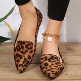 Ciing Loafers Flats Leopard Pointed Toe Casual Women Shoes New Comfortable Walking Mujer Zapatos:Wear-resisting