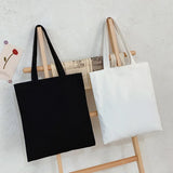 Ciing Women Canvas Bag Fashion Blank Shopping Bag Outerdoor Casual Shopperbag girl Student handbag Tote Shoulder Lady Bags