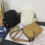 Ciing Men's Shoulder Bag INS Trend Waterproof Small Bag Mobile Phone For Women Man's Messenger Bags Mini Nylon Crossbody Square Bags
