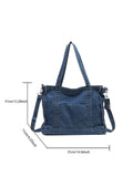 Ciing Four seasons universal large capacity leisure fashion all-in-one denim bag