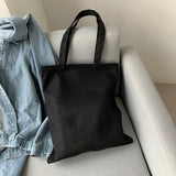 Ciing Women Canvas Bag Fashion Blank Shopping Bag Outerdoor Casual Shopperbag girl Student handbag Tote Shoulder Lady Bags