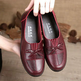 Ciing 2024 Women Leather Flats Female Flats Spring Shoes Classic Women's Loafers Casual Leather Shoes