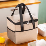 Ciing Waterproof Portable Lunch Bag Cationic Large Thermal Insulation Bag Ice Bag Thickened Large-capacity Lunch Box Bag Picnic Bag