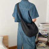 Ciing New Little Fresh Nylon Shoulder Hobos Bag Large Capacity Versatile Crossbody Bag Student SatchelsTote Bags