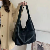 Ciing Large Capacity Tote Bag Women's New Trendy Shoulder Bag Simple and Versatile Commuter Bag Fashion Trendy Student Classroom Bag