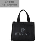 Ciing Contracted Style Insulated Lunch Bag Durable Bento Pouch Thermal Insulated Lunch Box Tote Cooler Bag Lunch Container