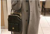 Ciing Vintage Clip Women's Bag PU Leather Shoulder Crossbody Designer Brand Women Crossbody Bag Leisure Travel Bag Purse  Sac Chic