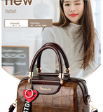 Ciing Luxury Design Handbag Pillow Bags  Fashion Quality Leather Women's Handbags Crocodile Pattern Totes Shoulder Messenger Bag