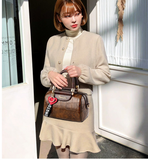 Ciing Luxury Design Handbag Pillow Bags  Fashion Quality Leather Women's Handbags Crocodile Pattern Totes Shoulder Messenger Bag