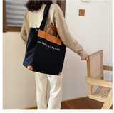 Ciing Casual Canvas Tote Women Shoulder Bag Designer Letters Crossbody Bags for Women Handbags Large Capacity Patchwork Shopper Bag