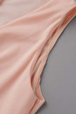 Ciing - Sweet Elegant Solid Solid Color V Neck One Step Skirt Dresses(3 Colors)