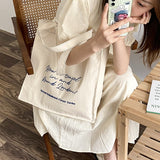 Ciing Travel In London Women Canvas Shoulder Bag Shopping Bags Students Books Tote Twill Weave Cotton Cloth Handbags For Ladies