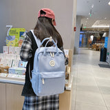 Ciing New Waterproof Nylon Women Backpack Female Multifunction Travel Bag Teenager Girls Korean Style Schoolbag Student Bookbag