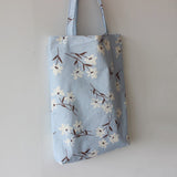 Ciing Cotton Linen Shopping Tote Bags Eco Friendly Reusable Carrying Canvas Shoulder Bag Big Capacity Printed Japanese Cloth Handbags