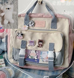 Ciing Genuine School Bag Ins Original Niche Design Sense Large Capacity Single Shoulder Messenger Bag Dual-purpose Backpack