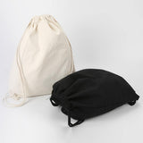 Ciing Canvas Bag Shoulders Drawstring Bundle Pockets Custom Shopping Student Backpack Bag Cotton Pouch For School Gym Traveling