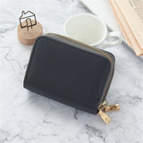 Ciing 1 pc Unisex 2 Layers Card Holder Leather Women Credit  Cards Case Female Business Card Holder Wallet tarjetero hombre