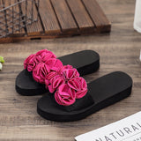 Ciing Women Bow Summer Sandals Slipper Indoor Outdoor Flip-flops Beach Shoes New Fashion Female Casual flower Slipper gift