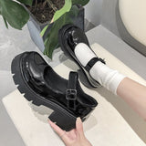 Ciing  shoes on heels Lolita platform shoes women Japanese Style Mary Jane Shoes Vintage Girls High Heel College Student shoes boots 42