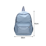 Ciing Fashion Women Solid Color Nylon Backpack Preppy Style Students School Bags Large Capacity Handbags Rucksack for Teenager Girls
