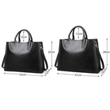 Ciing Women's Genuine Leather Handbag Briefcase Large Capacity Single Shoulder Business Bag Messenger Crossbody Commuter Tote Hot Sale