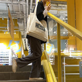 Ciing Women Canvas Shopping Bag Library Books Bag Ladies Cotton Cloth Shoulder Bags Eco Handbag Reusable Grocery Shopper Tote For Girl