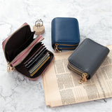 Ciing 1 pc Unisex 2 Layers Card Holder Leather Women Credit  Cards Case Female Business Card Holder Wallet tarjetero hombre