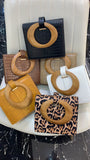 Ciing High Quality Luxury Spring Autumn Fashion New Temperament Round Wood Handle Flap Handbag Lady All Match Bag LM601