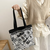 Ciing Women Canvas Shoulder Bag London Bloomsbury Ladies Shopping Bags Cotton Cloth Fabric Grocery Handbags Tote Books Bag For Girls