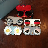 Ciing Hot Sale Portable Case Animal Cartoon Fashion Women PU Leather Sun Eye Glasses Box For Eyeglass Sunglasses Cute Protection Bag