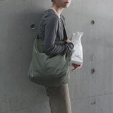Ciing Canvas Bag New Vintage Unisex Solid Zipper Soft Shoulder Bags High-capacity School Bag Shopping Bag Mori Girl