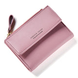 Ciing Brand Designer Women Wallet With Zipper Coin Pocket Card Slots Female Wallets Ladies Purses Short Carteras High Quality