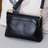 Ciing New Style Genuine Leather Small Messenger Bags For Woman Ladies Shoulder Bags New Handbags Female Cowhide Shopping Purse