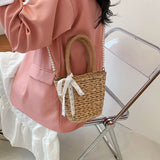Ciing Weave Tote Bag New Crossbody Shoulder Bags for Women Branded Summer Beach Straw Bags Travel Ladies Handbags and Purses
